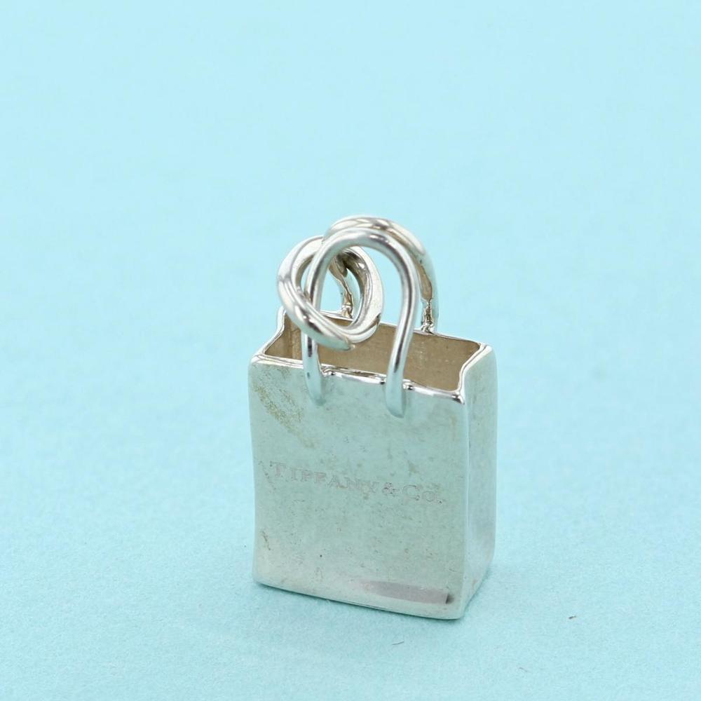 Tiffany Shopping Bag Pendant Necklace Silver